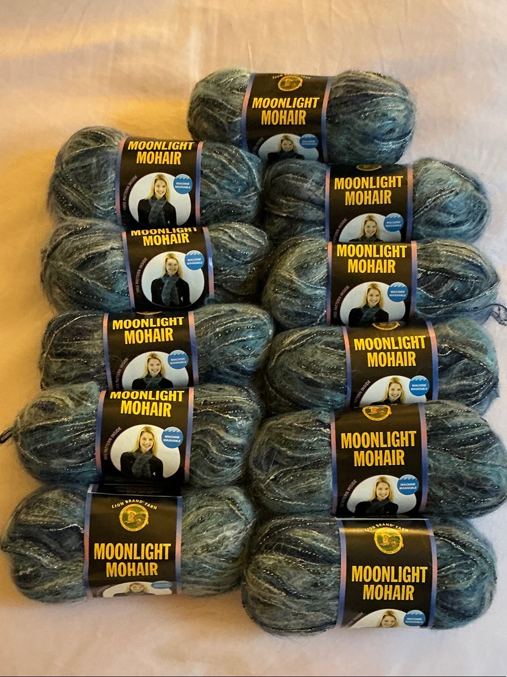Lion Brand Yarn Moonlight Mohair (Lot of 11)